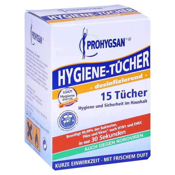 Prohygsan Hygiene Tücher AF desinfiziere 15 St