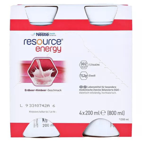 Resource Energy Erdbeer/himbeer 6X4X200 ml