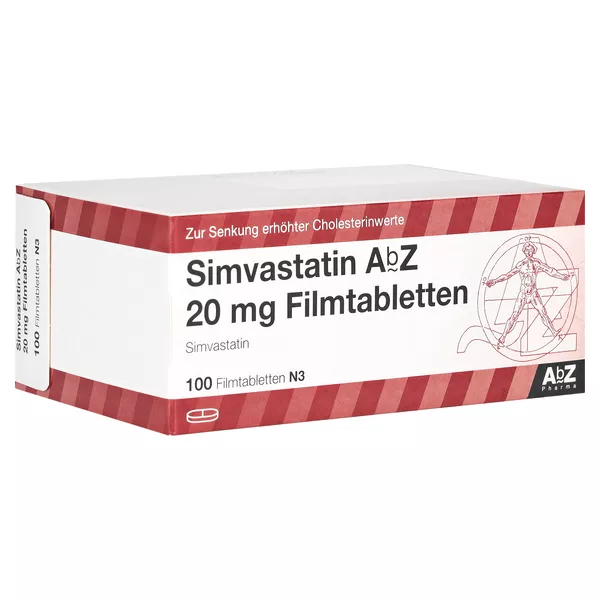 Simvastatin AbZ 20 mg Filmtabletten, 100 St.