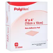Polymem Wund Pad n.klebend 10x10 cm 15 St
