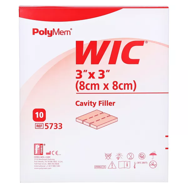 Polymem Wic Füll-pad 8x8 cm 10 St