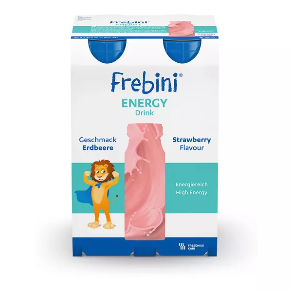 Frebini Energy Trinknahrung für Kinder Erdbeere 4X200 ml