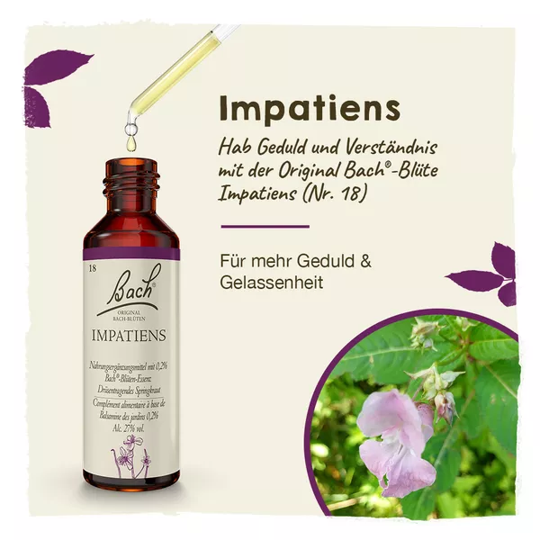 Original Bachblüten Impatiens 20ml, 20 ml