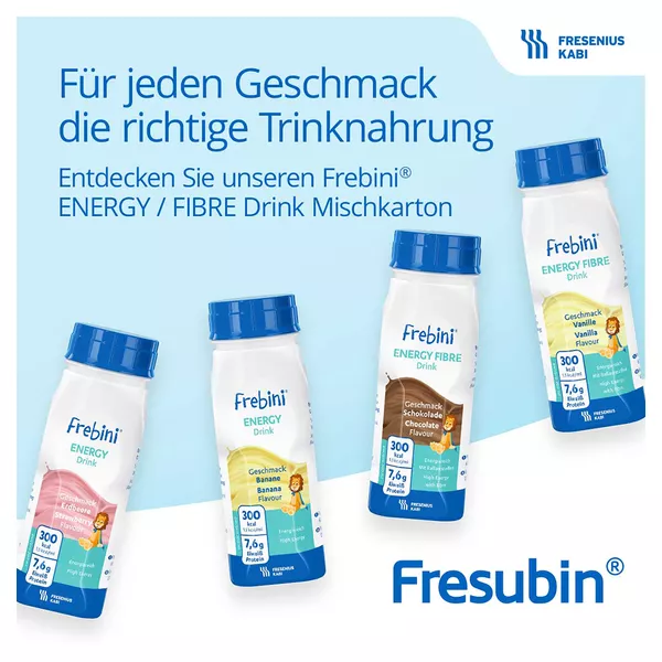 Frebini Energy Fibre Trinknahrung Schokolade 4X200 ml