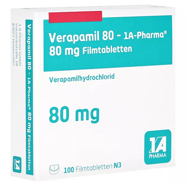 Verapamil 80-1a Pharma Filmtabletten 100 St