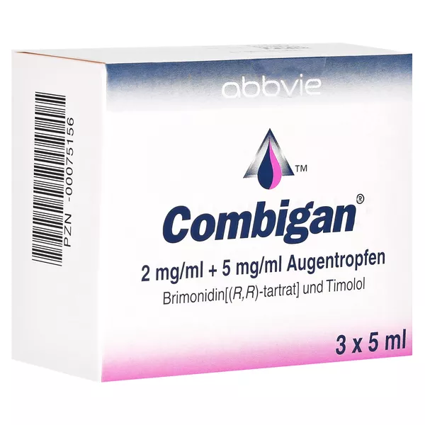 Combigan 2 Mg/ml + 5 mg/ml Augentropfen 15 ml