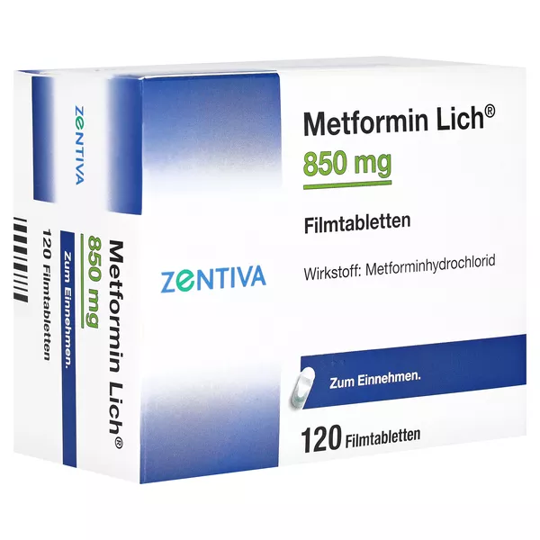 Metformin Lich 850 mg Filmtabletten 120 St