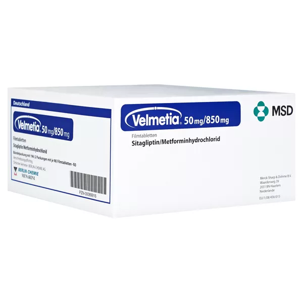 Velmetia 50 Mg/850 mg Filmtabletten 196 St