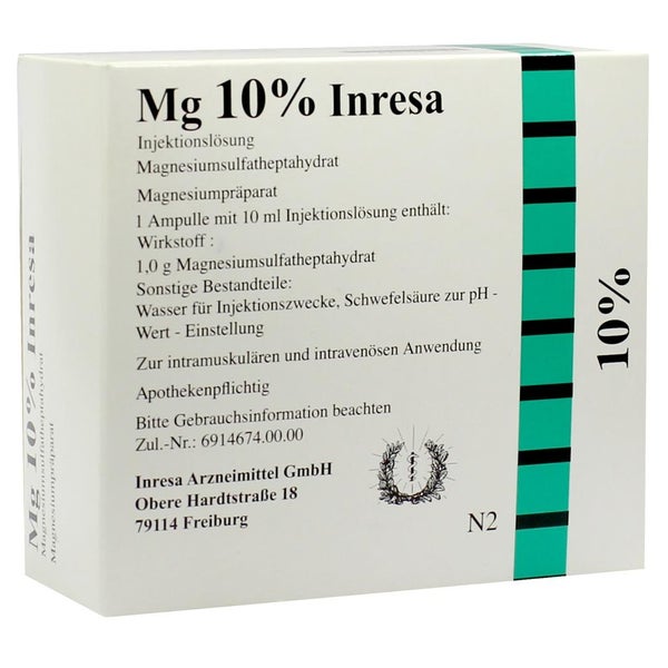MG 10% Inresa Injektionslösung 10X10 ml