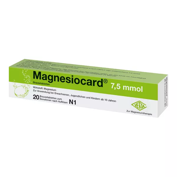 Magnesiocard 7,5 mmol Brausetabletten, 20 St.