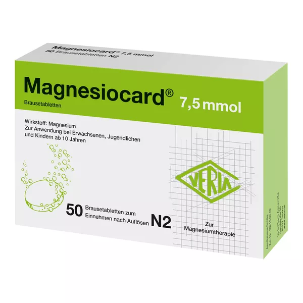 Magnesiocard 7,5 mmol Brausetabletten 50 St