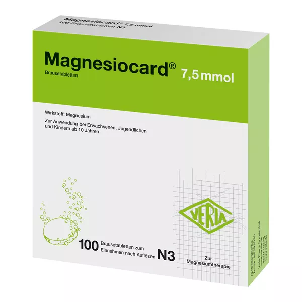 Magnesiocard 7,5 mmol Brausetabletten, 100 St.