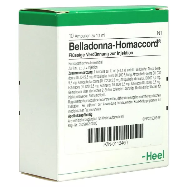 Belladonna Homaccord Ampullen 10 St