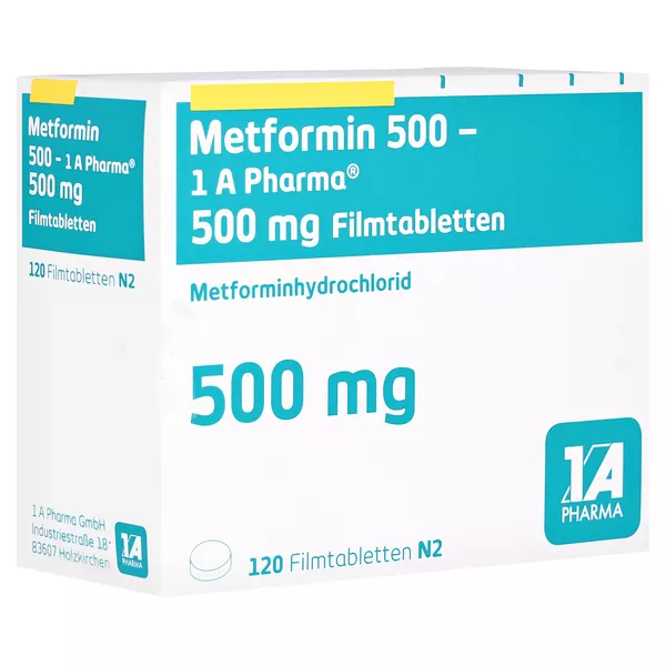 Metformin 500-1a Pharma Filmtabletten 120 St