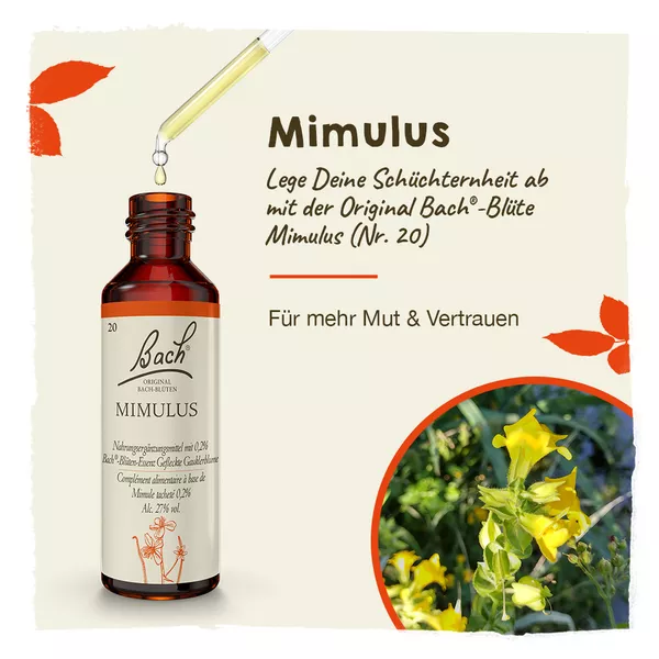 Original Bachblüten Mimulus 20ml, 20 ml