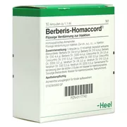 Produktabbildung: Berberis Homaccord Ampullen 10 St