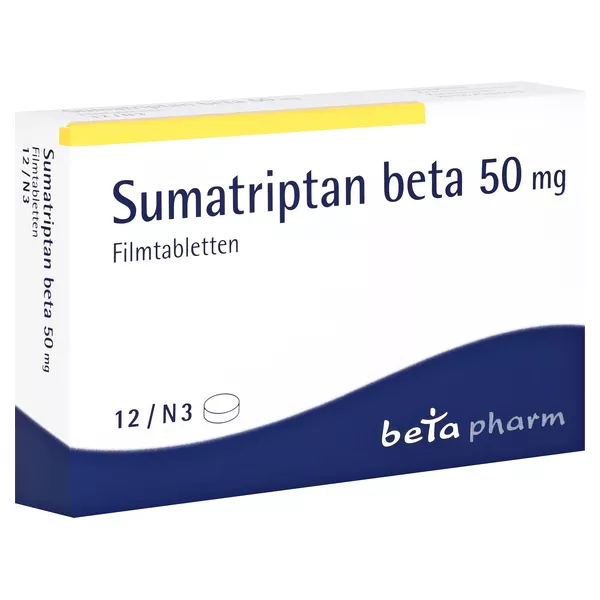 Sumatriptan beta 50 mg Filmtabletten 12 St