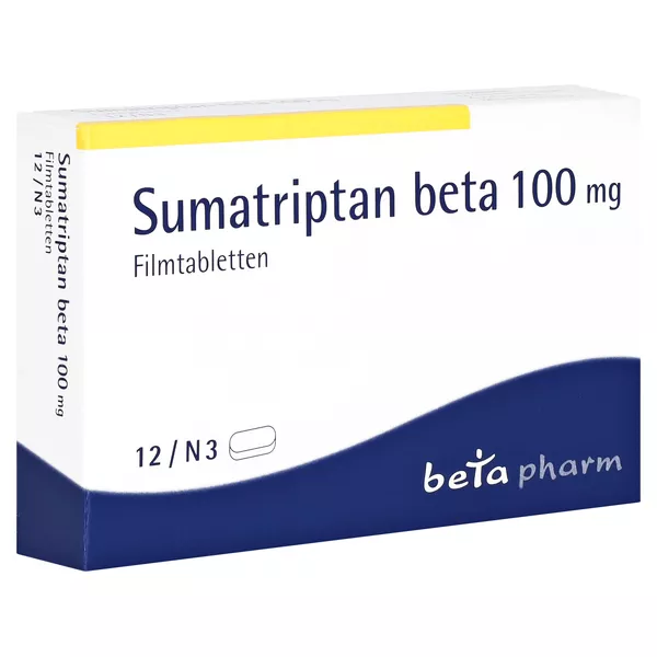 Sumatriptan beta 100 mg Filmtabletten 12 St