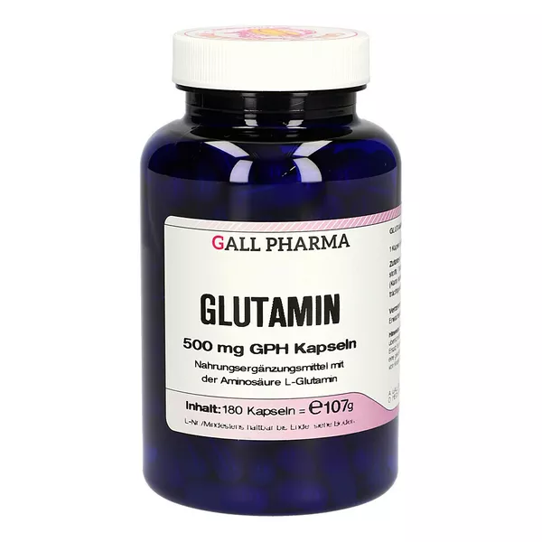 Glutamin 500 mg GPH Kapseln, 180 St.