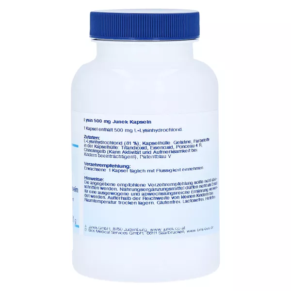 Lysin 500 mg Junek Kapseln 100 St