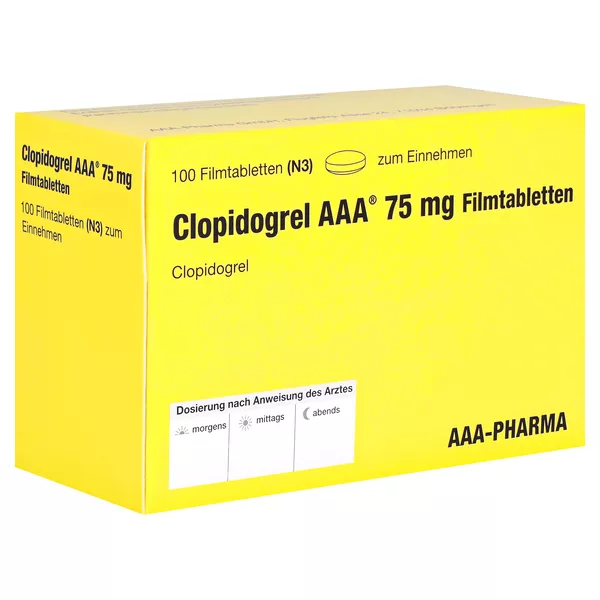 Clopidogrel AAA 75 mg Filmtabletten 100 St