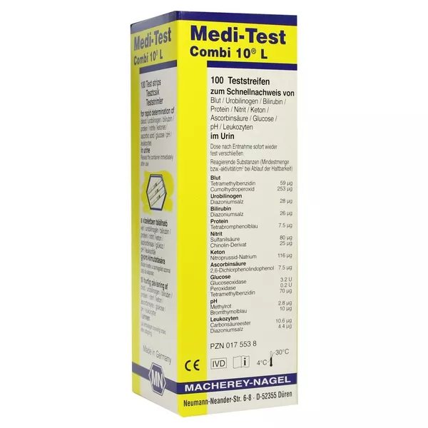 Medi-test Combi 10 L Teststreifen, 100 St.
