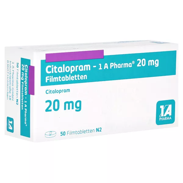 CITALOPRAM-1A Pharma 20 mg Filmtabletten 50 St