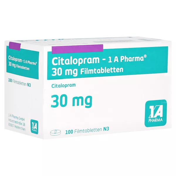 CITALOPRAM-1A Pharma 30 mg Filmtabletten, 100 St.