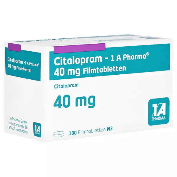 CITALOPRAM-1A Pharma 40 mg Filmtabletten, 100 St.