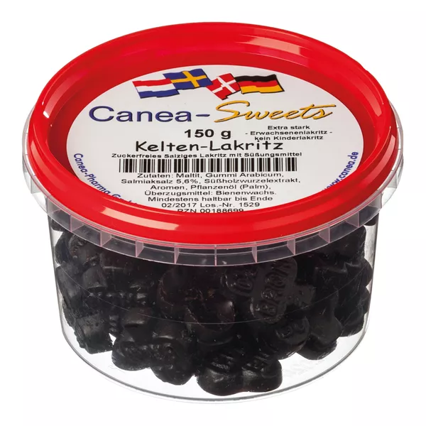 Kelten Lakritz Zuckerfrei Canea-Sweets, 150 g