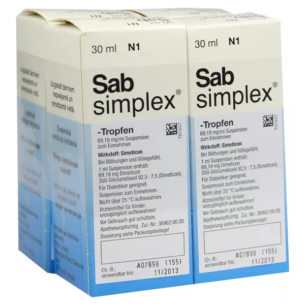 SAB Simplex Suspension zum Einnehmen - Reimport, 4 x 30 ml