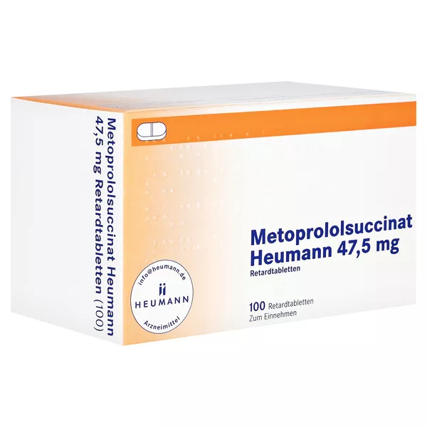 METOPROLOLSUCCINAT Heumann 47,5mg Retardtabletten 100 St