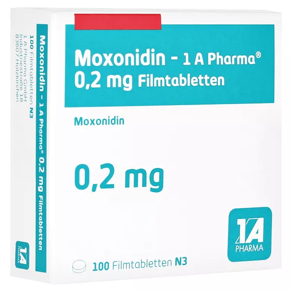 MOXONIDIN-1A Pharma 0,2 mg Filmtabletten 100 St