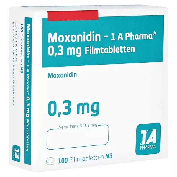 MOXONIDIN-1A Pharma 0,3 mg Filmtabletten 100 St