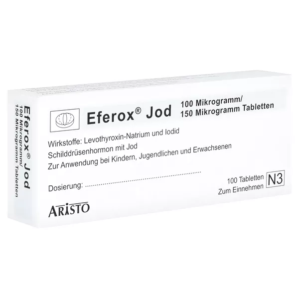Eferox Jod 100 µg/150 µg Tabletten 100 St