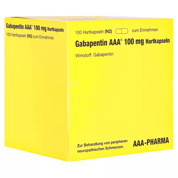 Gabapentin AAA 100 mg Hartkapseln 100 St