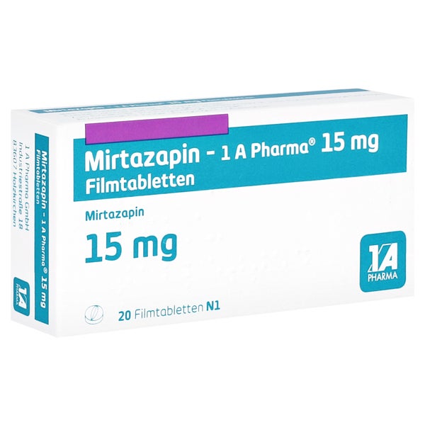 MIRTAZAPIN-1A Pharma 15 mg Filmtabletten 20 St