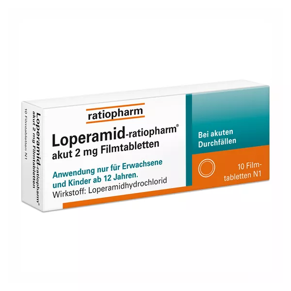 Loperamid ratiopharm akut 2 mg