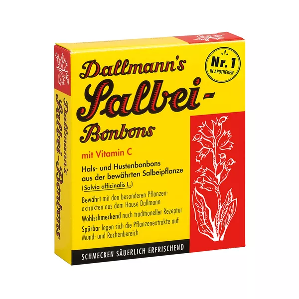 Dallmann's Salbei-Bonbons mit Vitamin C 20 St