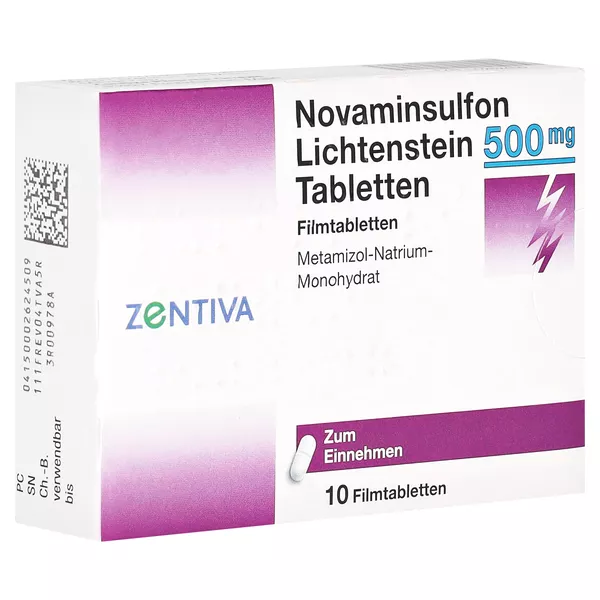 NOVAMINSULFON Lichtenst.500 mg Filmtabletten 10 St
