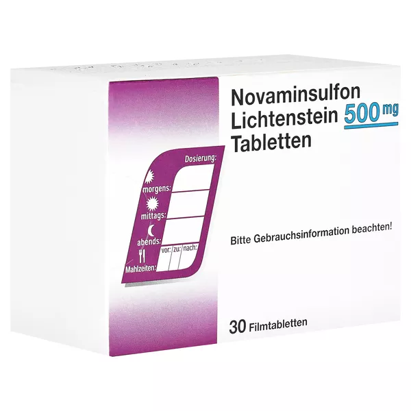NOVAMINSULFON Lichtenst.500 mg Filmtabletten 30 St