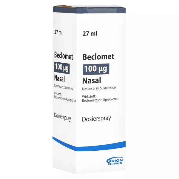 BECLOMET 100 µg nasal 250 Hub Nasenspray 27 ml