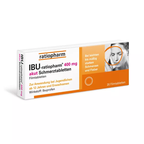 IBU ratiopharm 400 mg akut Schmerztabletten