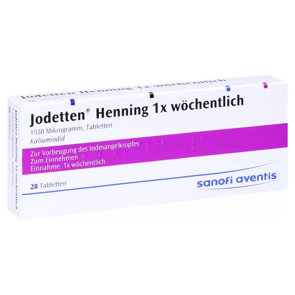 Jodetten Henning Tabletten 1 x wöchentlich, 28 St.