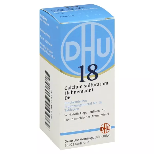 DHU Schüßler-Salz Nr. 18 Calcium sulfuratum Hahnemanni D6 80 St