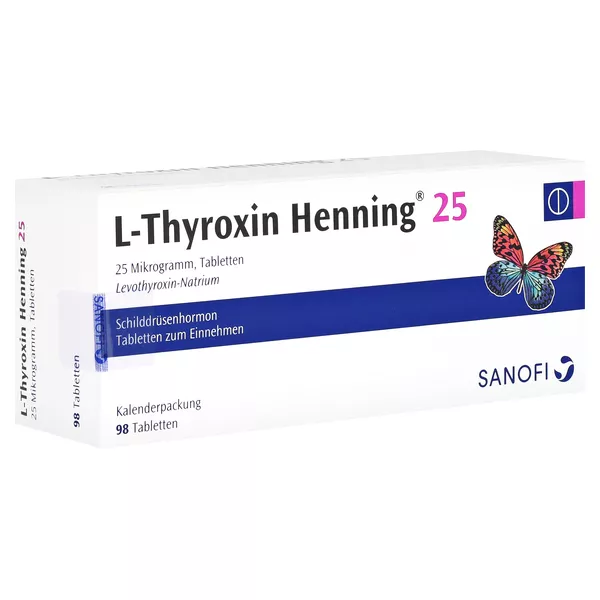 L-THYROXIN 25 Henning Tabletten in Kalenderpackung 98 St