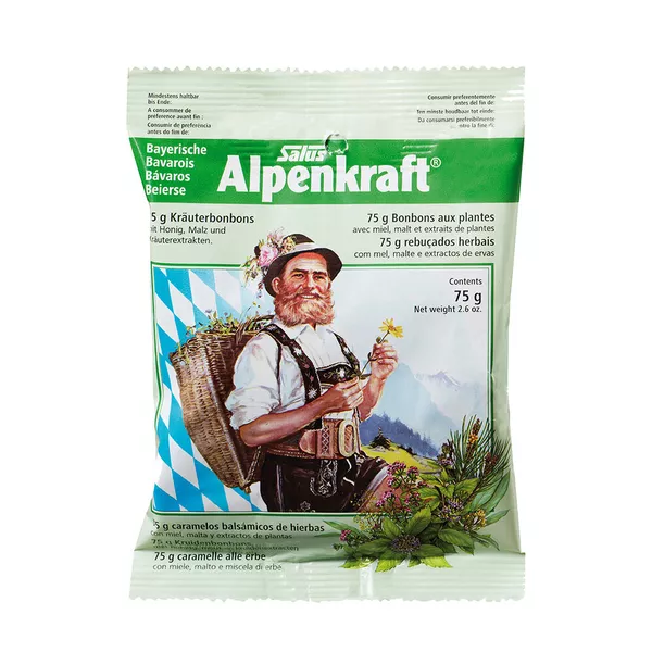 Alpenkraft Kräuterbonbons mit Honig+Malz, 75 g