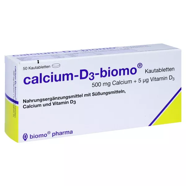 Calcium-d3-biomo Kautabletten 500+d 50 St