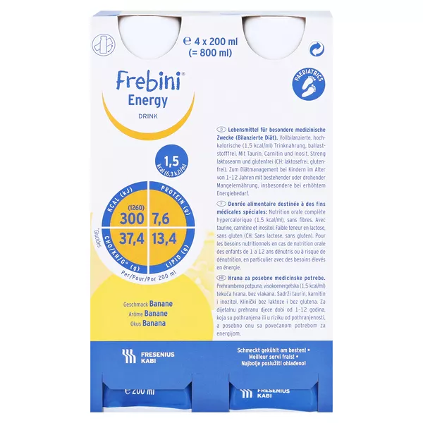 Frebini Energy Trinknahrung Banane 6X4X200 ml