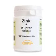 Zink + Kupfer Tabletten, 100 St.
